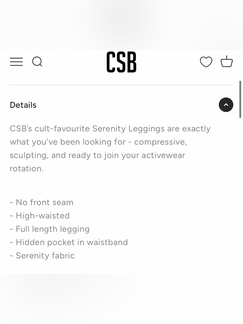 NWT Crop Shop Boutique CSB Serenity Leggings in Black Size Small - Picture 7 of 9